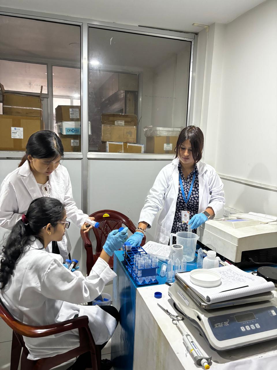 Research training in progress